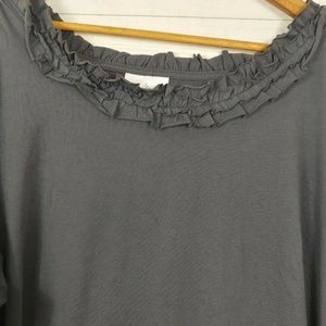 Avenue Double Ruffle Long Sleeve Tee